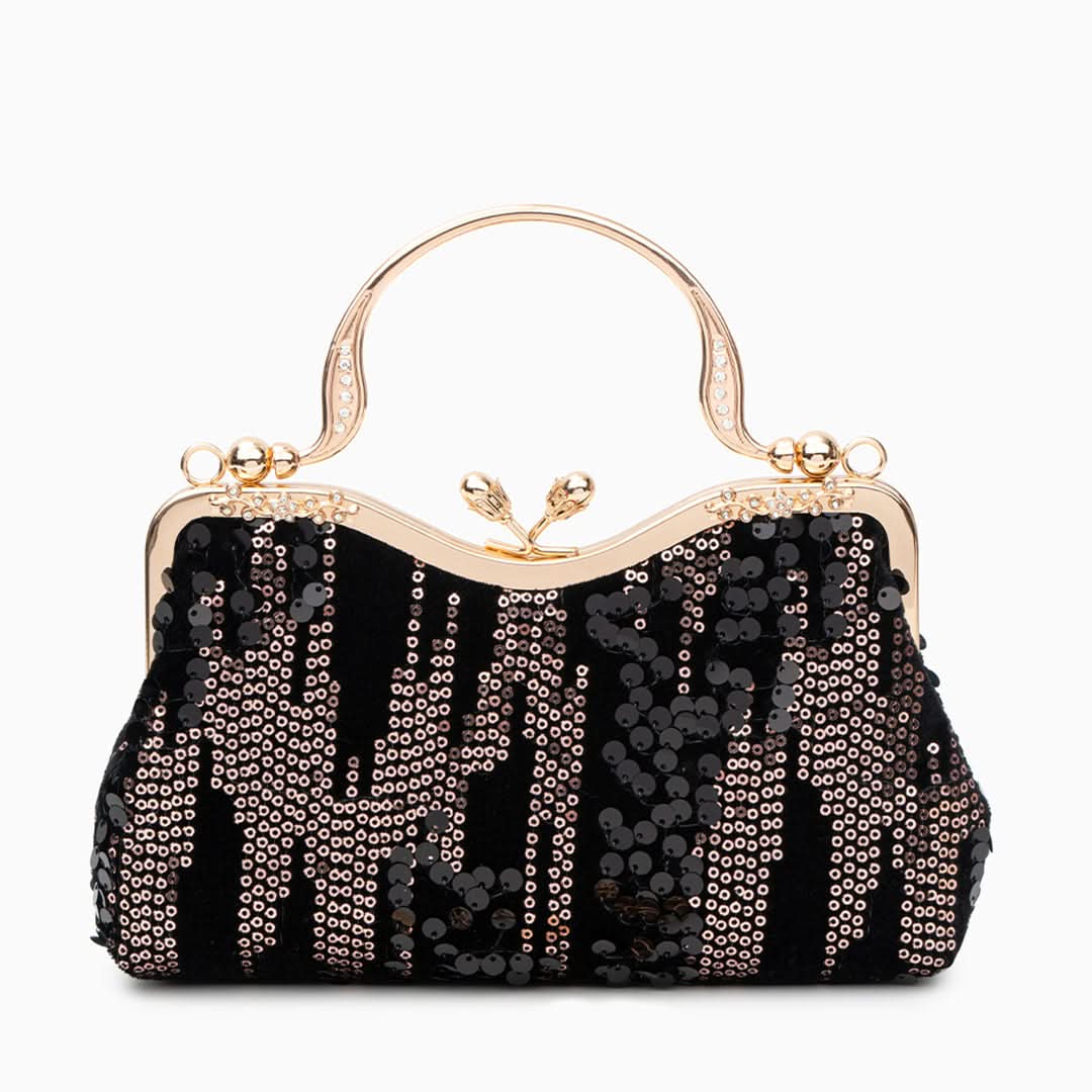 Alyannah Sequin Flannel Handbag - ShopLorca