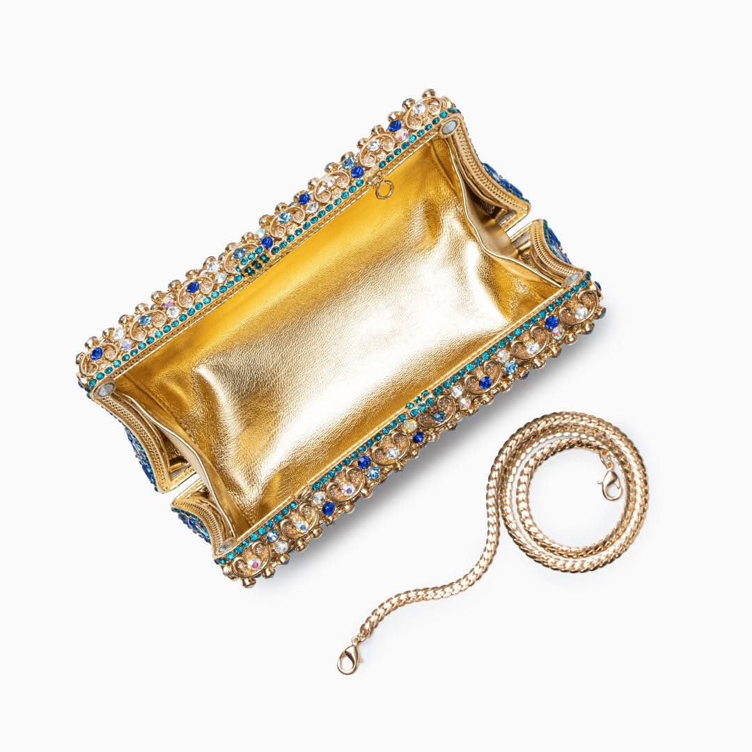 Aubrielle Diamond - Encrusted Clutch Bag - ShopLorca