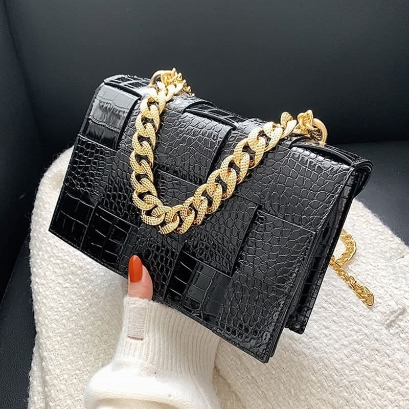 Crocodile Pattern Crossbody Bag - ShopLorca