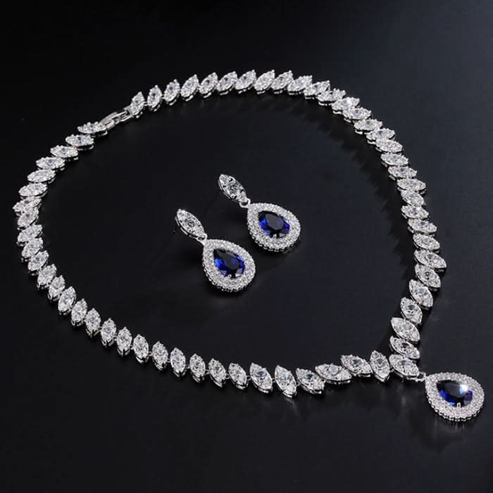 Dainty Droplet Gemstone Jewelry Set - ShopLorca