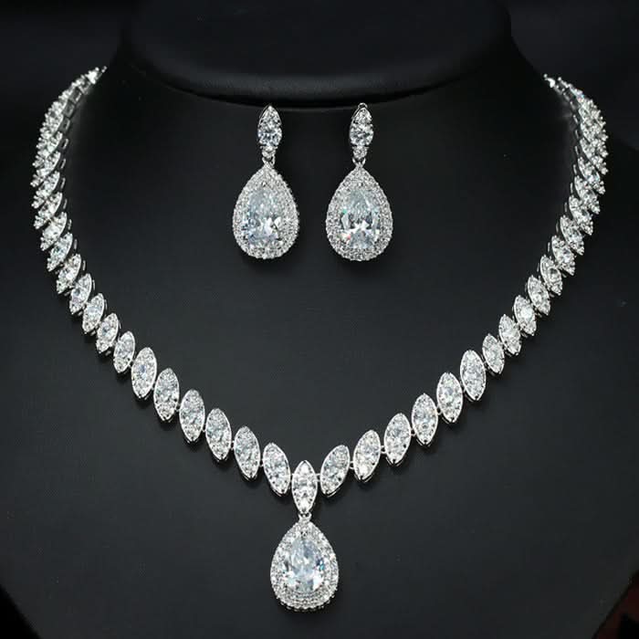 Dainty Droplet Gemstone Jewelry Set - ShopLorca