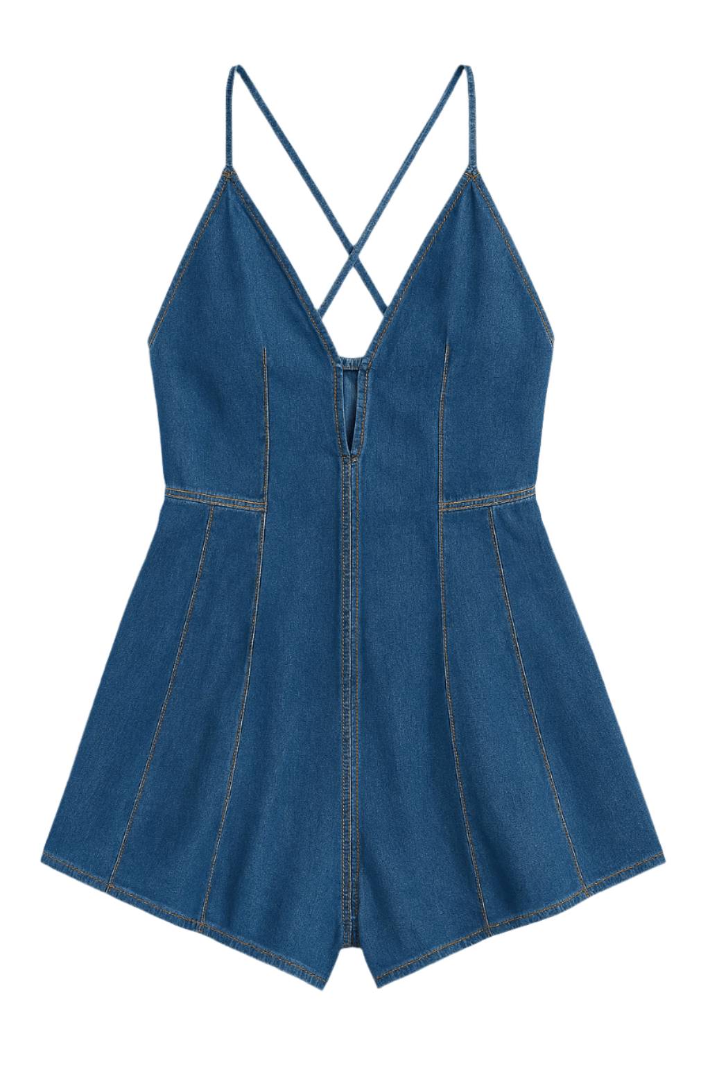 Dazed Denim Romper - ShopLorca