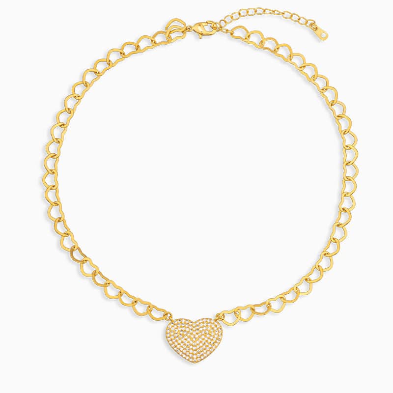 Dazzling Heart Necklace - ShopLorca