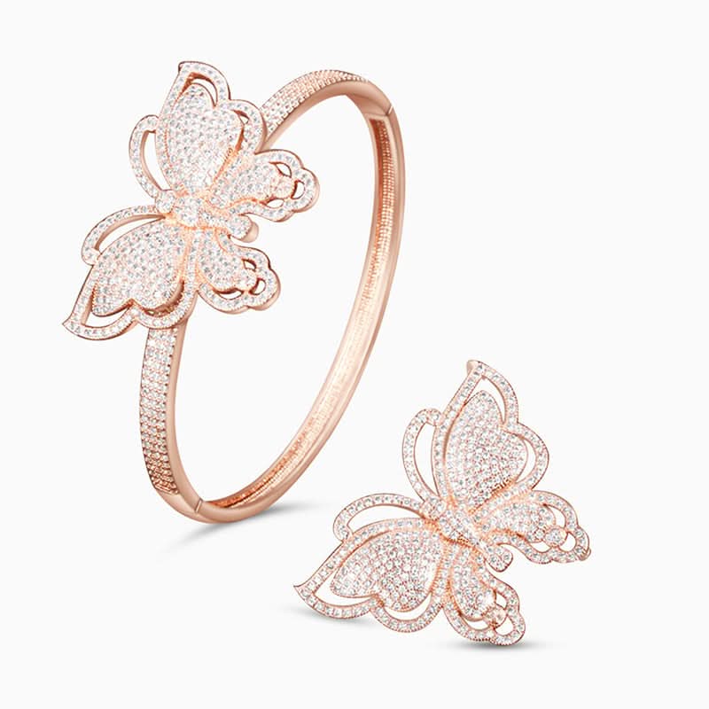 Glistening Butterfly Jewelry Set - ShopLorca