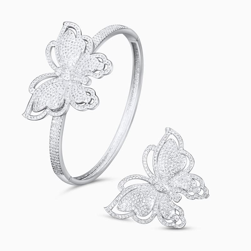 Glistening Butterfly Jewelry Set - ShopLorca