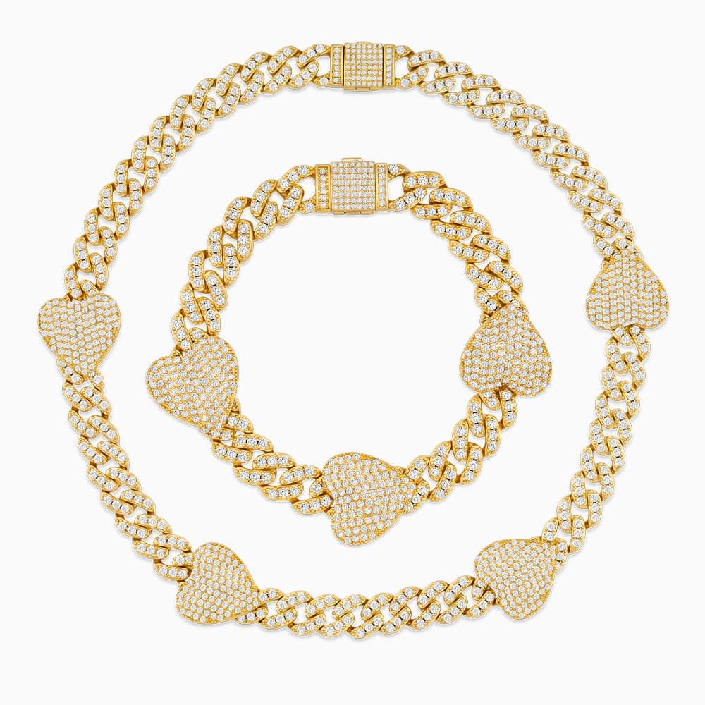 Grandeur Cuban Hearts Jewelry Set - ShopLorca