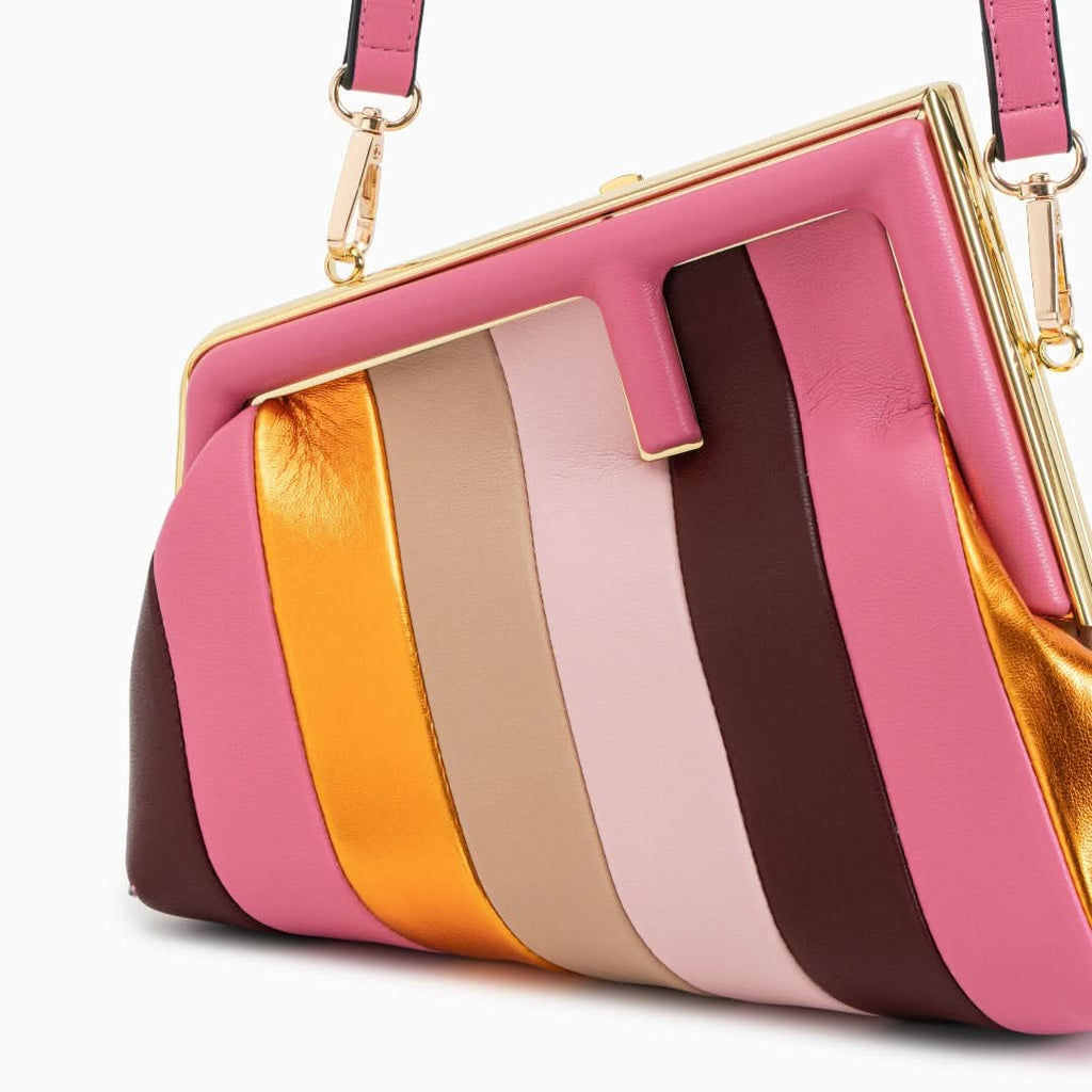 Haisley Stitching Clip Crossbody Bag - ShopLorca