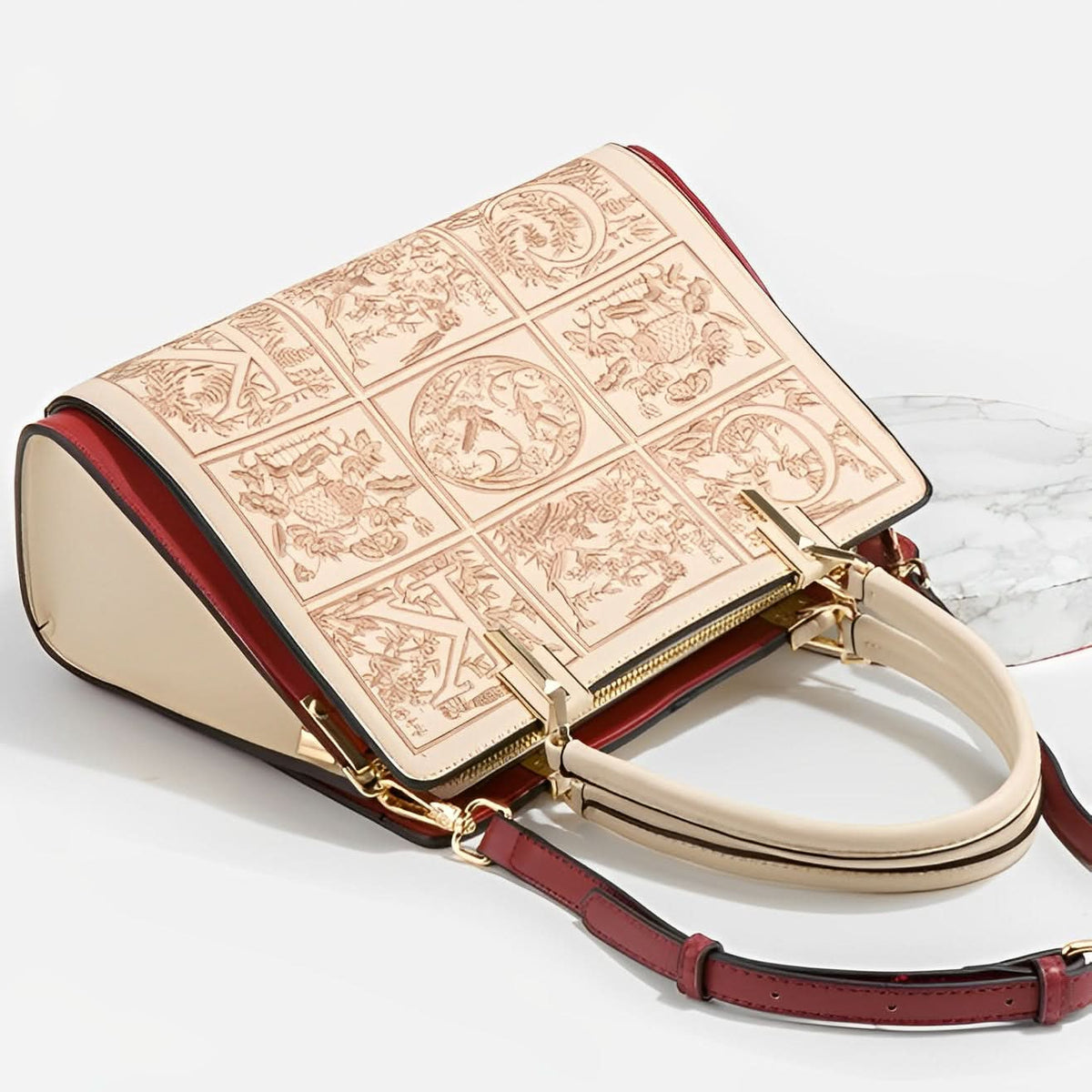 Havilah Embroidery Medium Tote Bag - ShopLorca