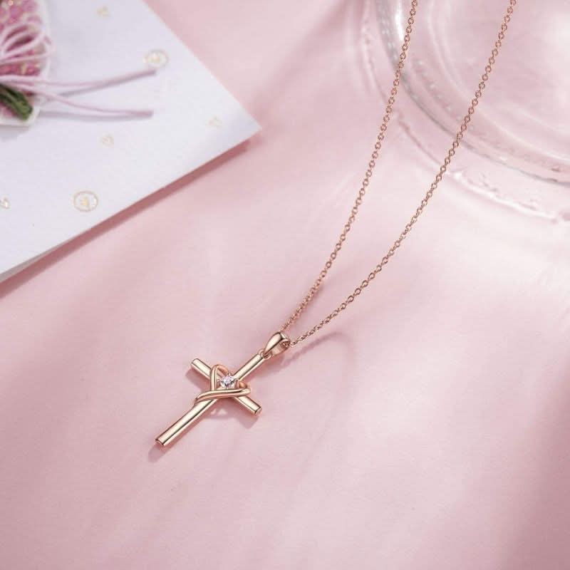 Heart Cross Necklace - ShopLorca