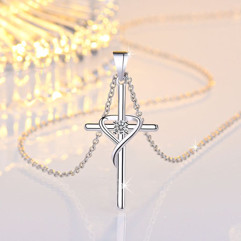 Heart Cross Necklace - ShopLorca