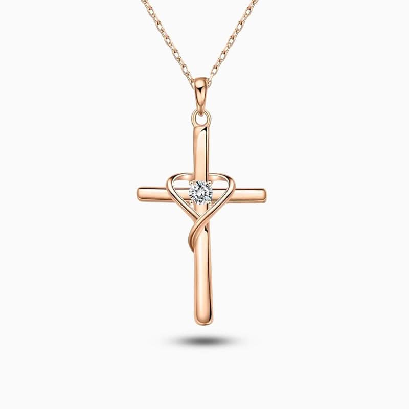 Heart Cross Necklace - ShopLorca