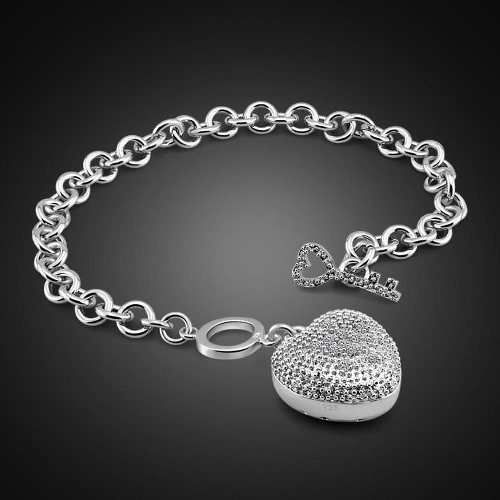 Heart Toggle Key Clasp Jewelry Set - ShopLorca