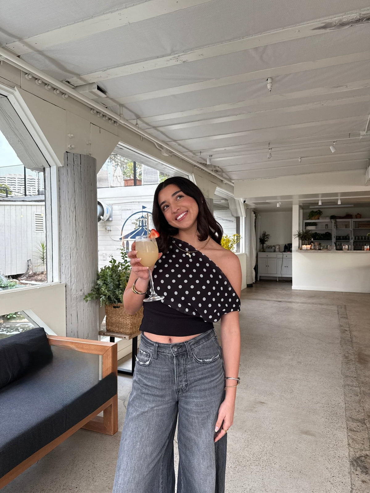 Kimmie polka dotted top - ShopLorca
