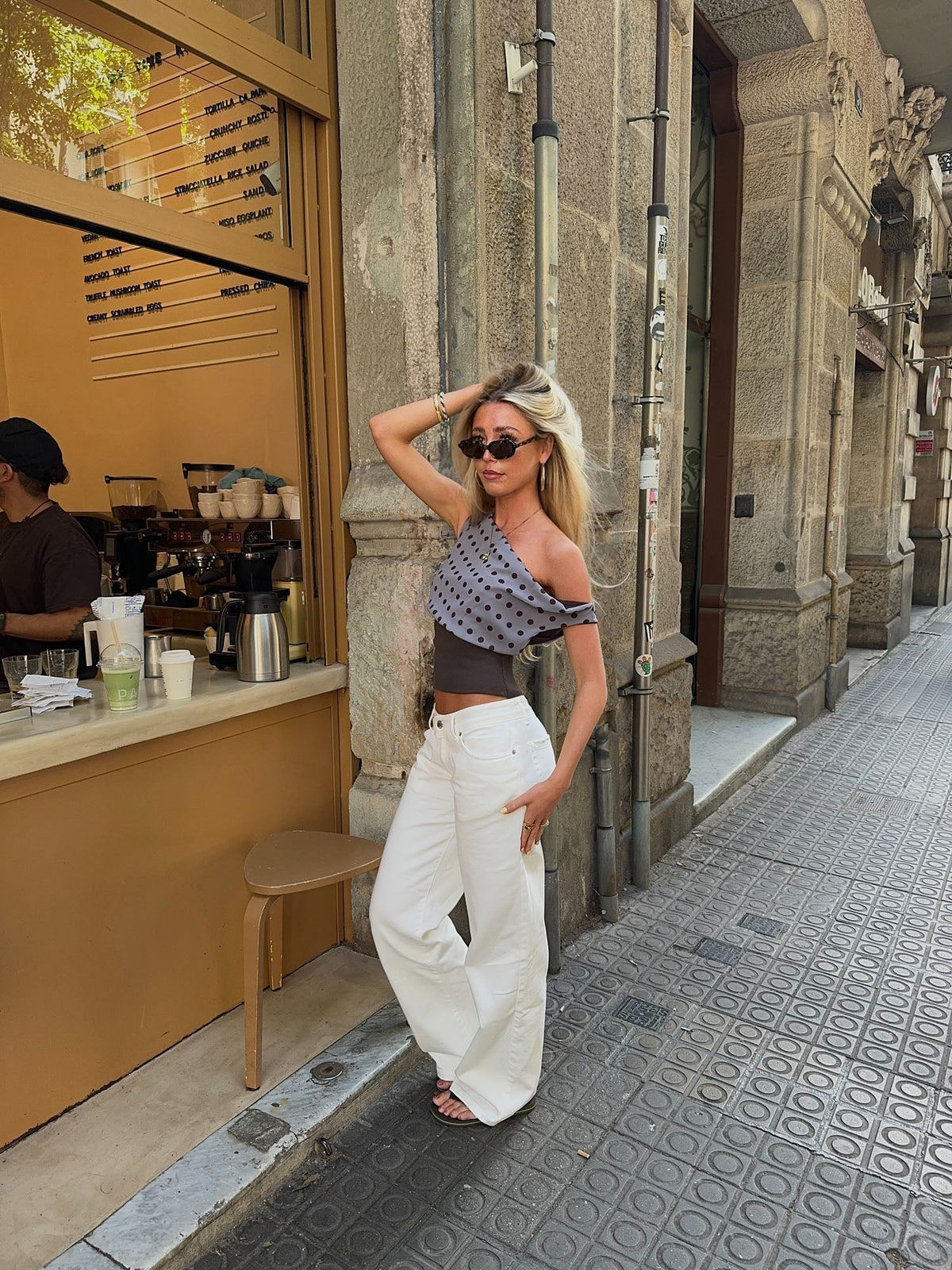 Kimmie polka dotted top - ShopLorca