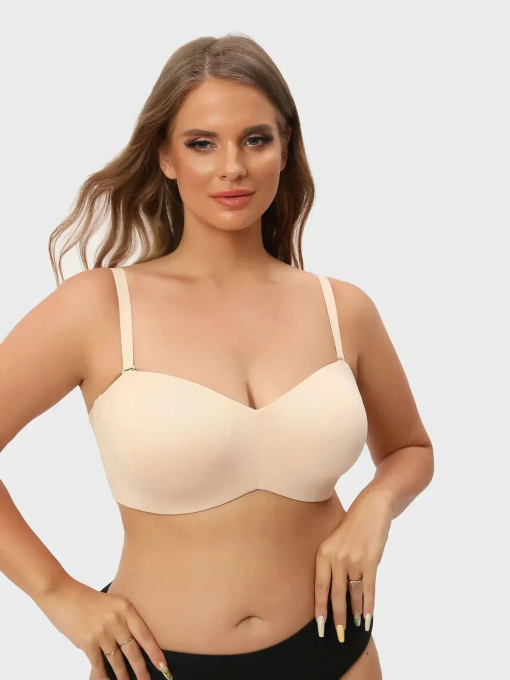 Lamouria Full Support Non - Slip Convertible Bandeau Bra - ShopLorca