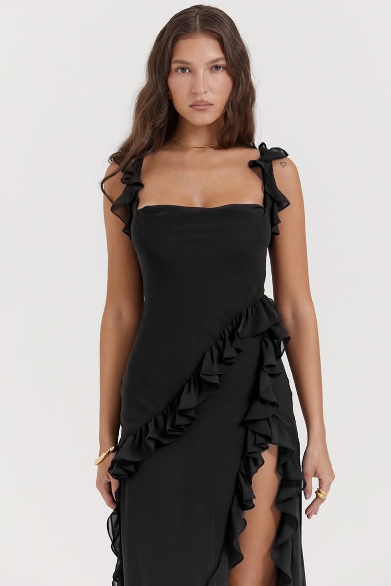 LORCA | RUFFLED MAXI DRESS - ShopLorca