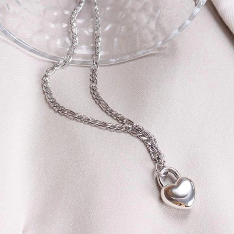 Lustrous Heart Locket Necklace - ShopLorca