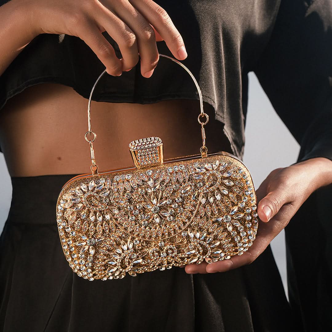 Luxurious Flower Clutch Bag - ShopLorca