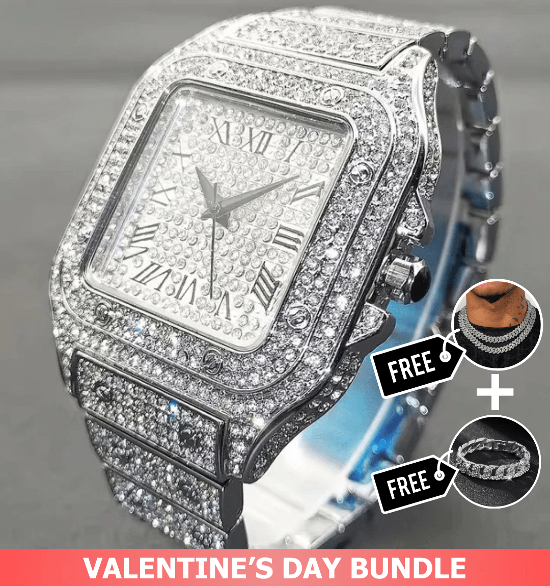 Medalia Iced Out Watch - ShopLorca