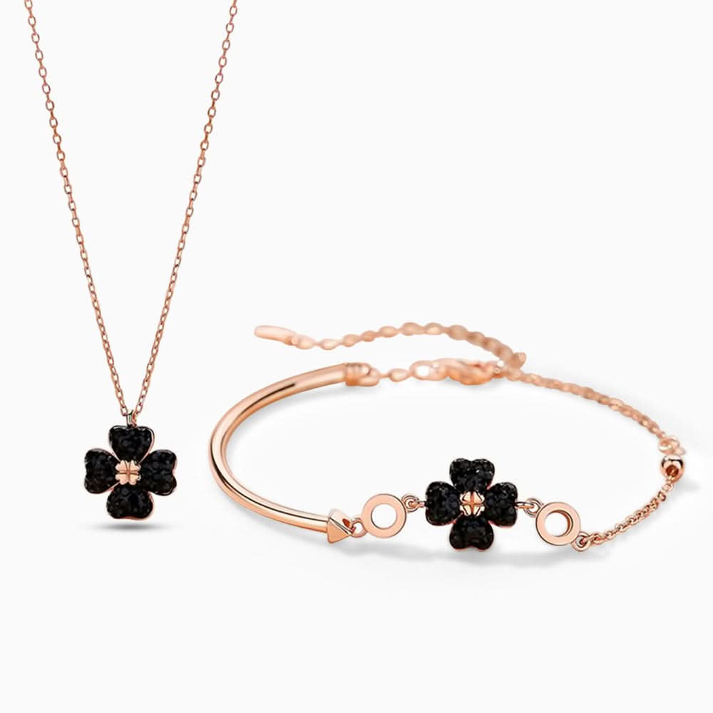 Modern Black Lucky Clover Set - ShopLorca