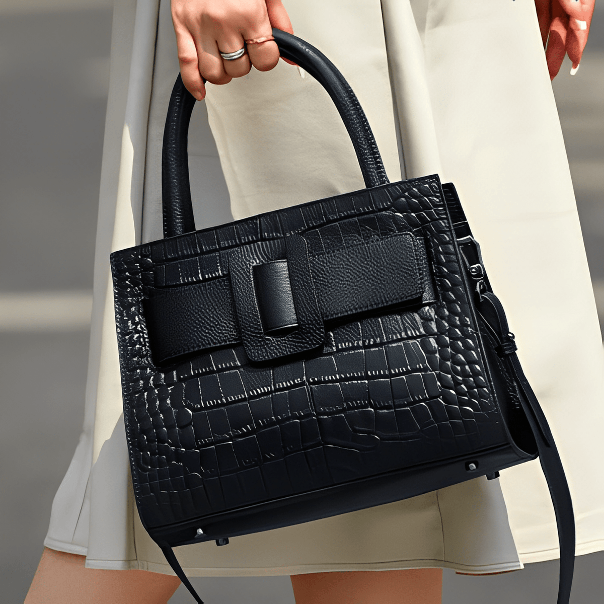 Neesha Genuine Leather Medium Tote Bag - ShopLorca