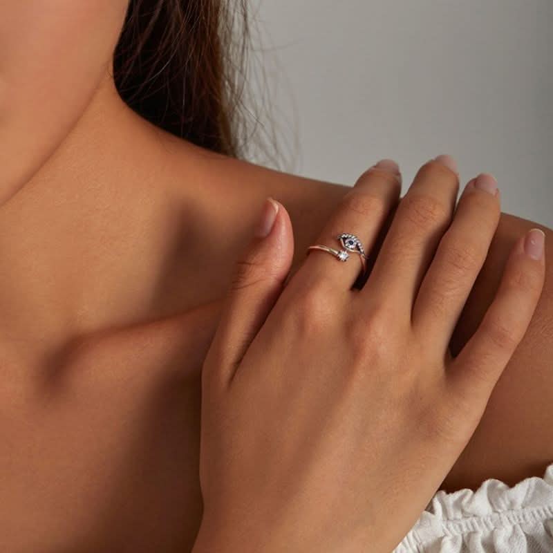 Ocean Evil Eye Ring - ShopLorca