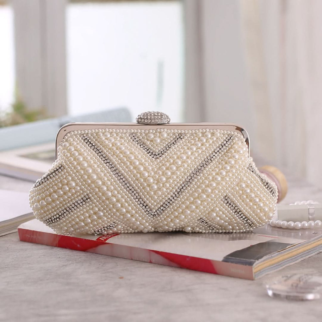 Pristine Pearl Clutch Bag - ShopLorca