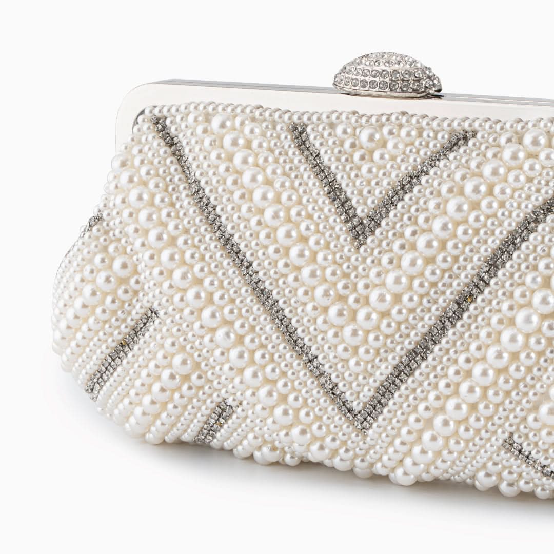 Pristine Pearl Clutch Bag - ShopLorca