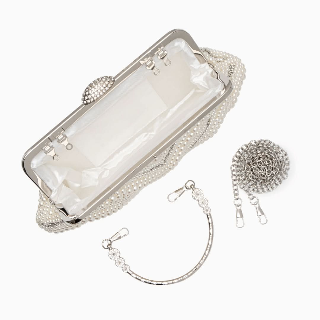 Pristine Pearl Clutch Bag - ShopLorca