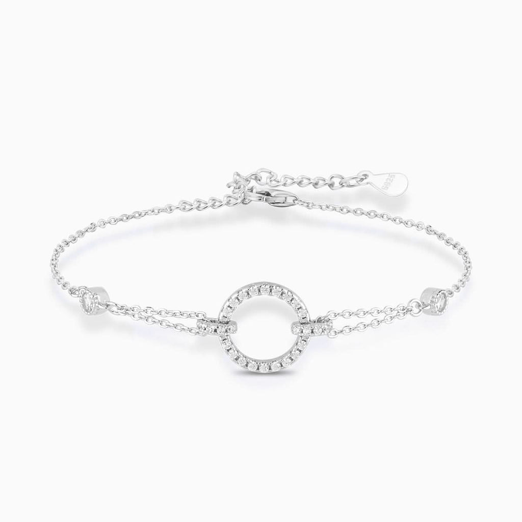 Scintillante Open Circle Pendant Bracelet - ShopLorca