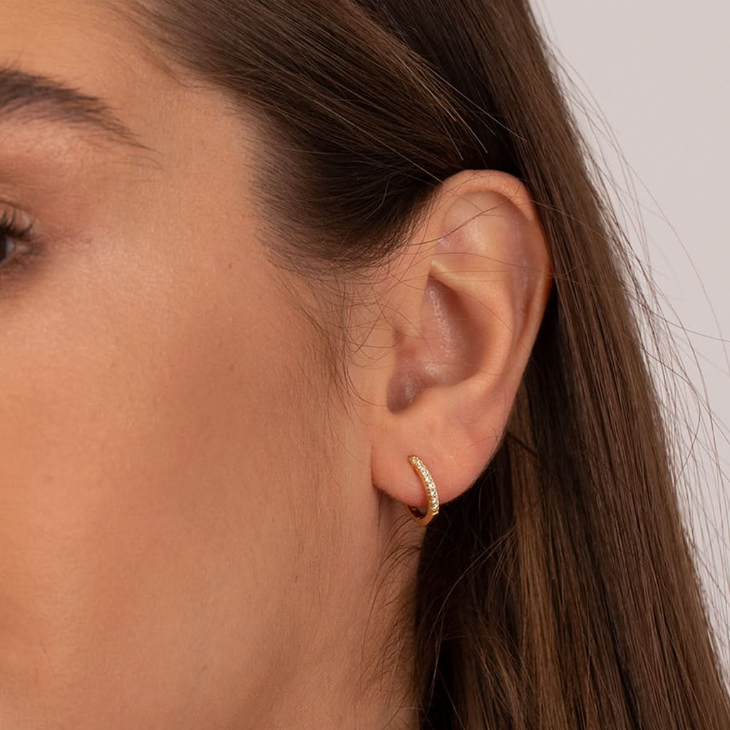 Sparkling Huggie Earrings - ShopLorca