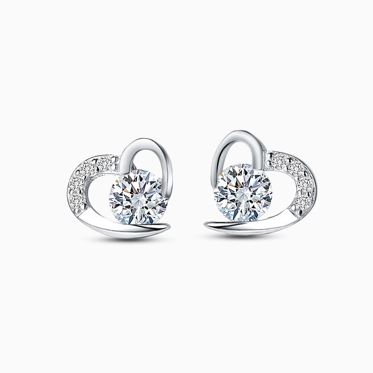 Sparkling Love Stud Earrings - ShopLorca