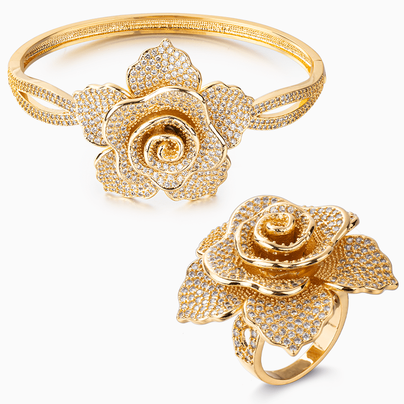 Sparkling Rose Jewelry Set - ShopLorca