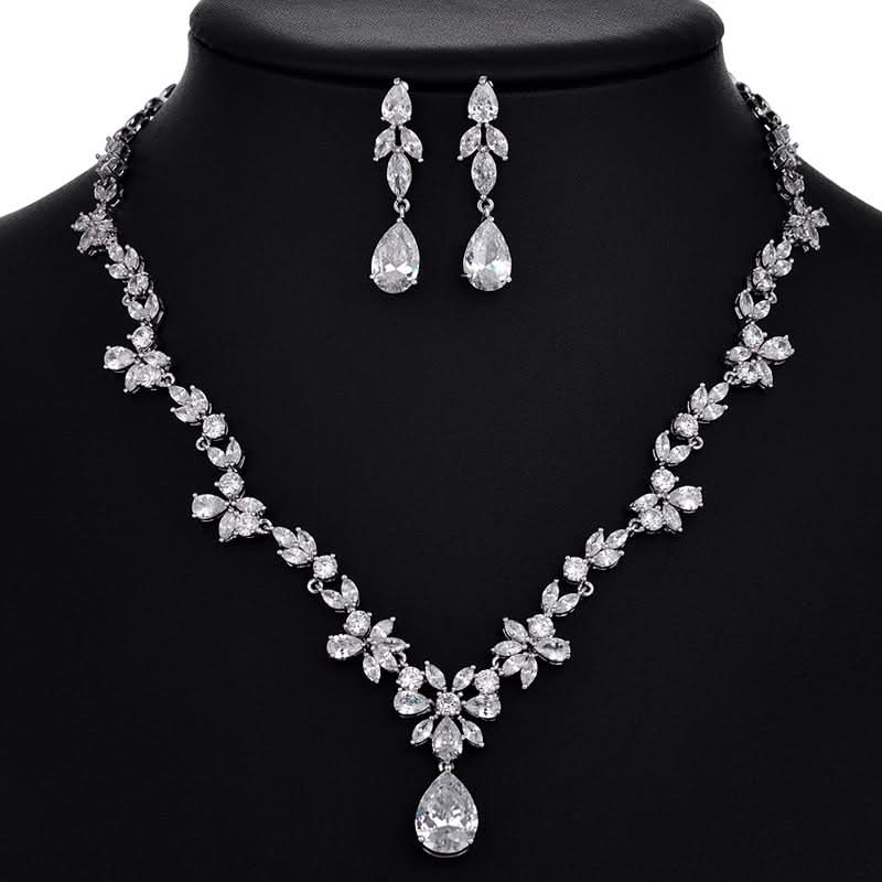 Stunning Flower Drop Jewelry Set - ShopLorca