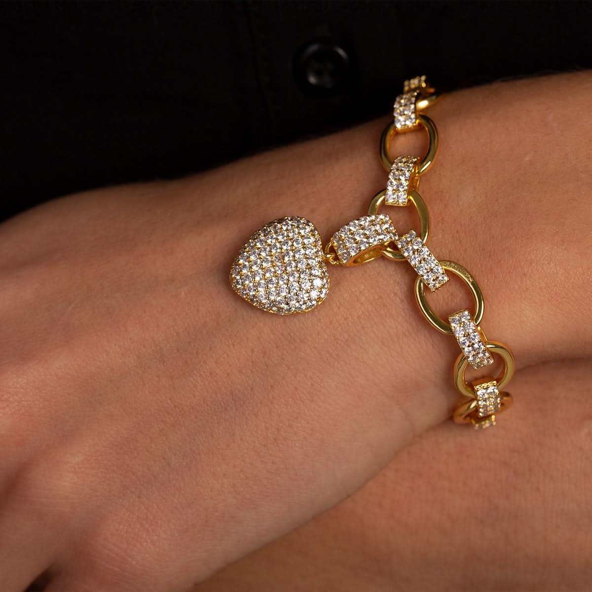 The Hills Heart Pendant Bracelet - ShopLorca