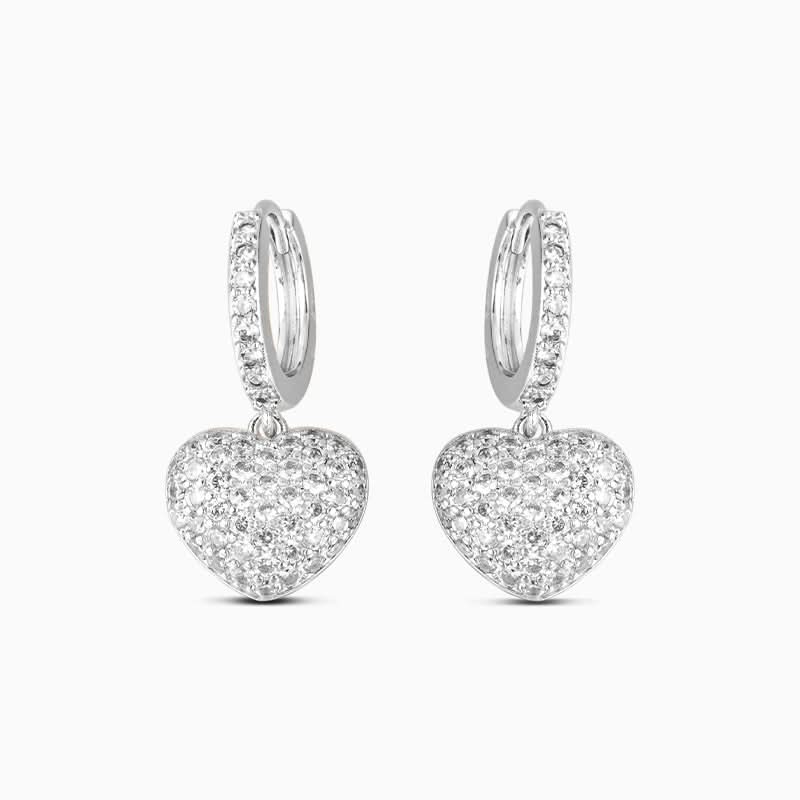 The Hills Heart Pendant Earrings - ShopLorca
