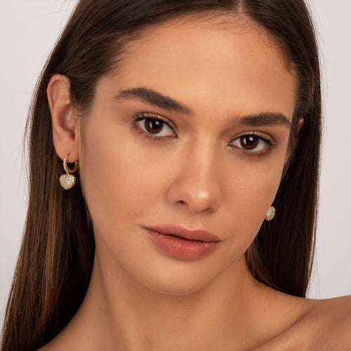 The Hills Heart Pendant Earrings - ShopLorca