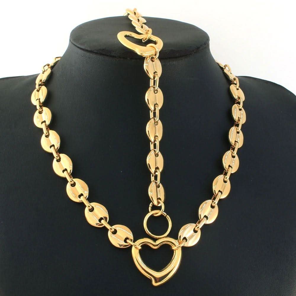 Thiva Heart Pendant Jewelry Set - ShopLorca