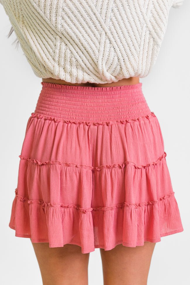 Through The Garden Rose Solid Mini Skort SALE - ShopLorca