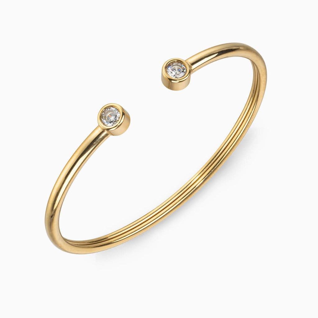 Verano Studded Stones Cuff Bangle - ShopLorca