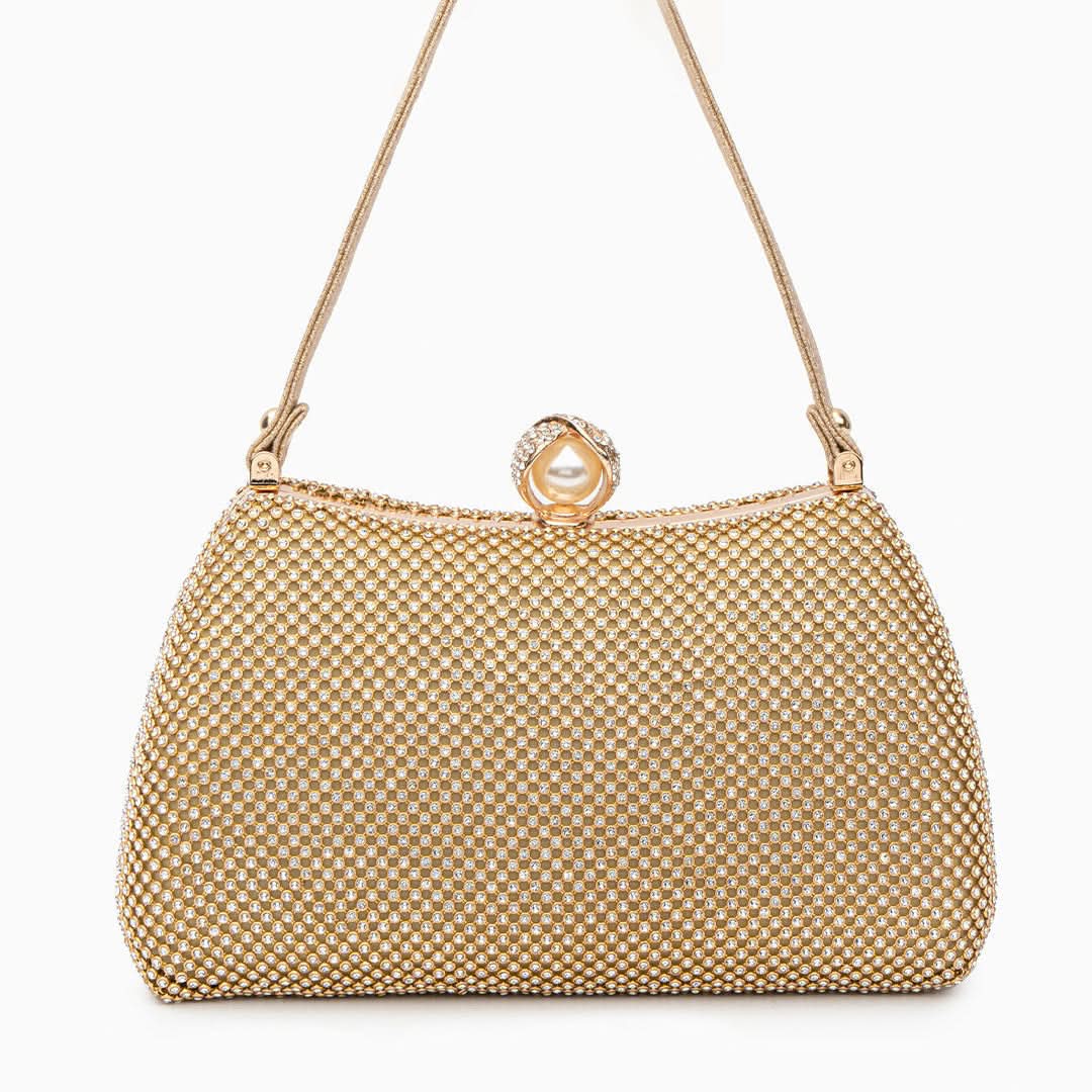 Vintage Rhinestones Glitter Handbag - ShopLorca