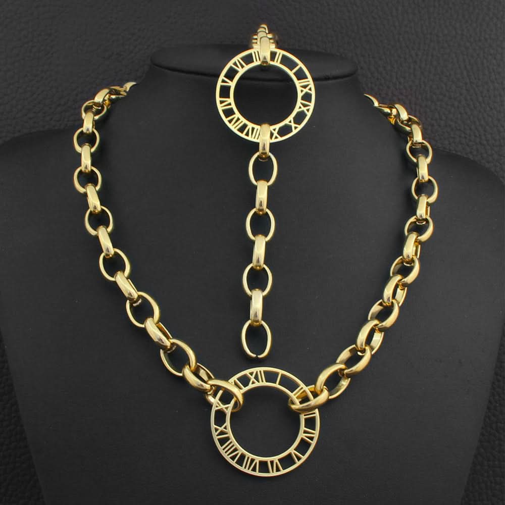 Vintage Roman Numeral Jewelry Set - ShopLorca